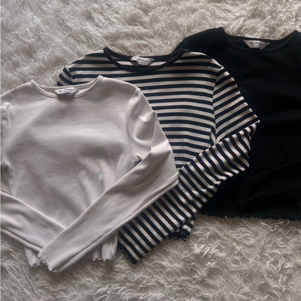 Set of Three Long Sleeve Tops - with cute details